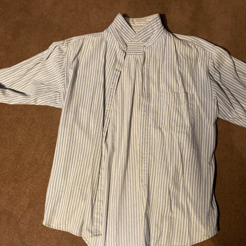 Vintage 80s Gap Mattress ticking shirt
